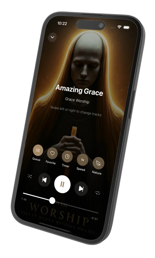 Gospel Worship Voices worship player screen